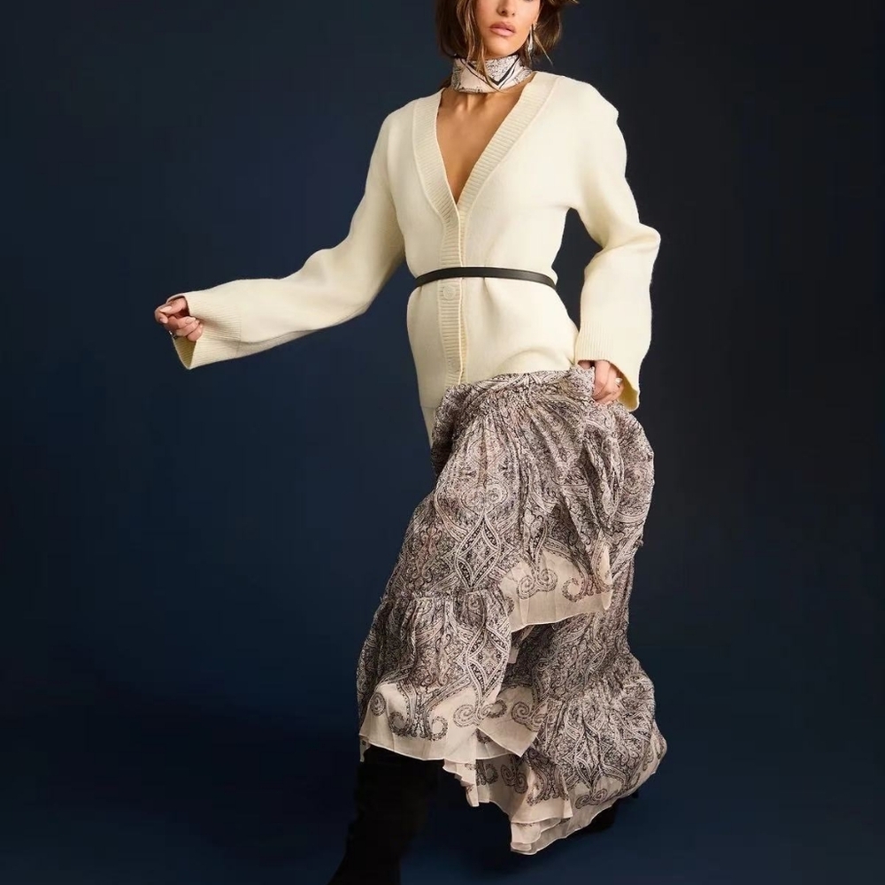 Hemant & Nandita Chavi Tiered Maxi Skirt - Picture 5 of 13